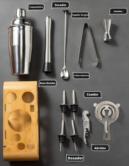 Coctelera barman profesional acero inox